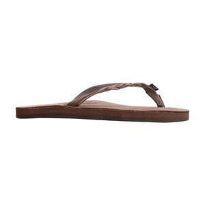 Rainbow Sandal Flirty Braidy Single Layer Women's Expresso Brown Flip Flops